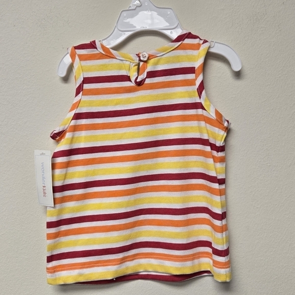 Wonderkids Stripe Ruffle Tank top 18M - Picture 2 of 6
